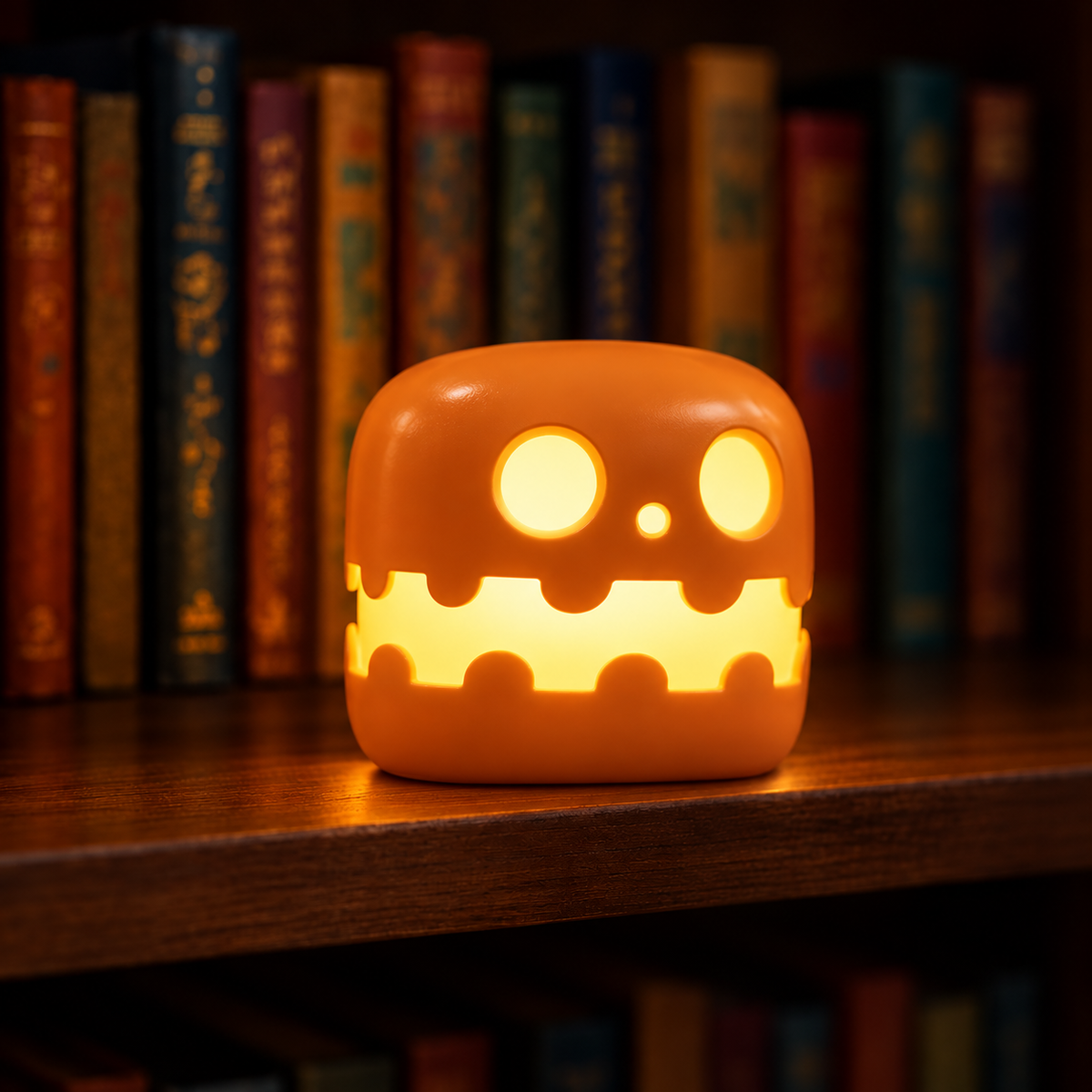 Uppladdningsbar Halloweenlykta – Spöke & Pumpa